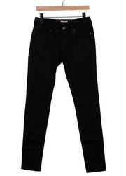 Burberry Brit Black Pants Stretchy Jeggings Jeans Ankle Zipper Cotton Elastane