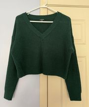 Cropped Green Sweater