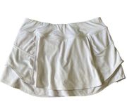 Athleta  White Mini Skort Small Tennis Skirt