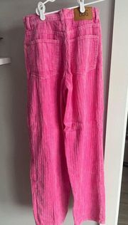 Urban Pink Corduroy Baggy pants size 27 worn once!!