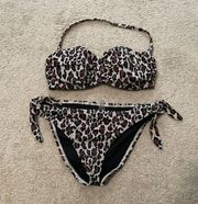 Victoria's Secret  Cheetah Print Bikini Set