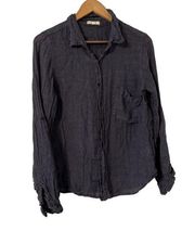 CP Shades Button Down Linen Shirt Top