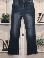 NWOT Wax Jeans high rise medium wash blue boot cut jeans sz 28