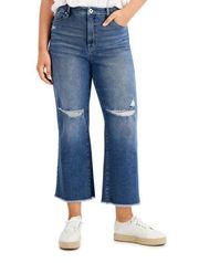 Style & Co Size 12 Wide Leg Jean Mid Rise raw hem