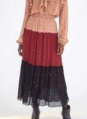 Farm by Farm Rio tiered skirt maxi size small