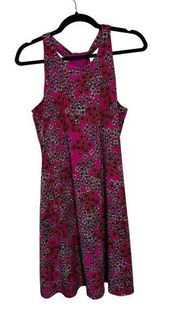 hot pink sleeveless dress S