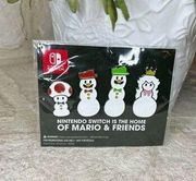 Mario and Friends Snowmen Holiday Pin Set GameStop Exclusive Christmas new