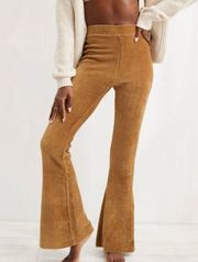 Groove On Ribbed Velour Wide Leg High Waist Pants Sz. Large