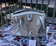 London fog beige purse