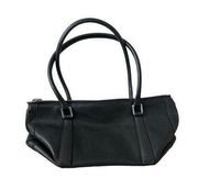 COACH Black Leather Vintage Women's.Satchel Bag