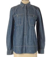 Isaac Mizrahi | Long sleeve denim button down