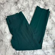 LOFT Kate Trouser Pants Ankle emerald Green size 8 Career business wear