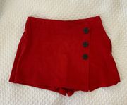 ZARA Red Skort