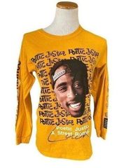 Unisex Chemistry Tupac Shakur Poetic Justice Long Sleeve Graphic Tee Shirt Sz S