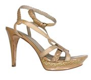 ☼ Dakenyon Platform Stilettos Heeled Sandals ☼ Nude Patent Leather