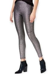 Bar III Metallic Gravel Printed Leggings size Large