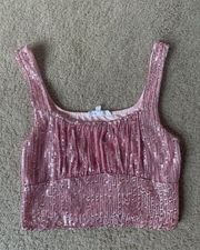 Sequin Crop Top