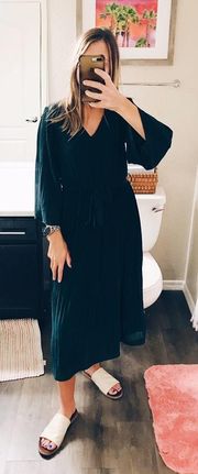 Green Long Dress —