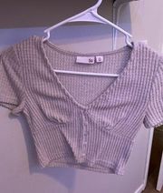 fuzzy crop top size xs