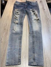 Rock revival arda skinny blue jeans denim