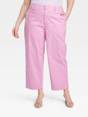 A New Day High-Rise Straight Ankle Chino Pants - Light Pink Women's 17 NWT