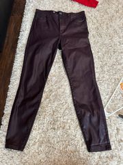 Dark Purple Leather Pants 