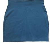 Aritzia Sunday Best Womens Small Blue Stretchy Bodycon Mini Skirt