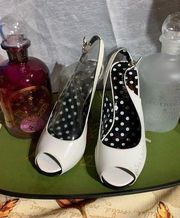 Colin Stuart White Black Heels