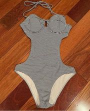 Abercrombie & Fitch | One-piece Monokini Swimsuit Small Striped