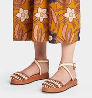 NEW NWOB  Polonio Flat Sandal In Fawn