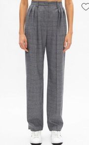 Emporio Armani Checked Wool Trousers size 42 or US 6 NEW NWT wide leg