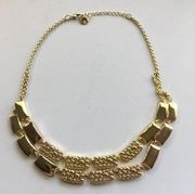 Gold Liz Claiborne Statement Necklace