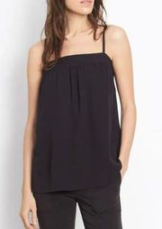 Vince Embroidered Silk Camisole - Black