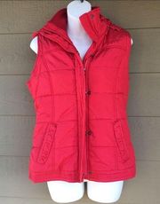 New York & Company Red Puffer Vest Size S