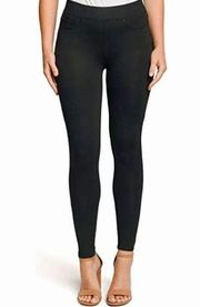 Seven7 Women’s 4-Way Stretch Skinny Leg Pull On Ponte Black Legging Size Small