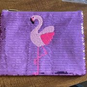 Tarte Sequins Flamingo Makeup Bag