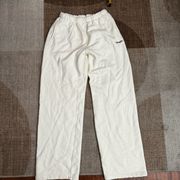 MADHAPPY WHITE STRAIGHT LEG SWEATPANTS SZ MEDIUM M