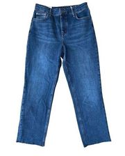 Boden Denim Straight Leg High Rise Jeans in color Indigo