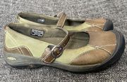 Keen Presidio Mary Jane Shoes Cascade Brown Green Leather Women’s Size 7.5