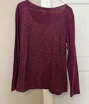 Raspberry Long Sleeve Shirt