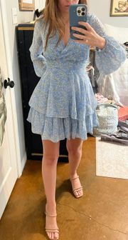 Light Blue Tiered Dress