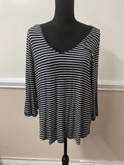 Marled Stripe Blouse