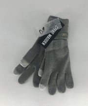 Steve Madden Womens Gray EZ Tap Gloves One Size