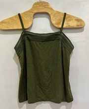 Market & Spruce Womens Green Tank Top Size XL Adjustable Straps‎