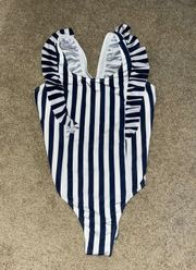 Striped One Piece Swimsuit