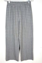 Aritzia Sunday Best Sz M Nomi Plaid Wide Leg  Pants