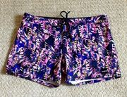 Hurley Pink Abstract Floral Boardshorts