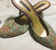 Colorful 3” Heels. Vintage Great Shape 8.5