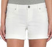 Rock & Republic bumpershoot distressed jean shorts white size 10