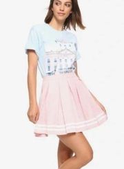 Hot Topic Pleated Pink Mini Skirt S